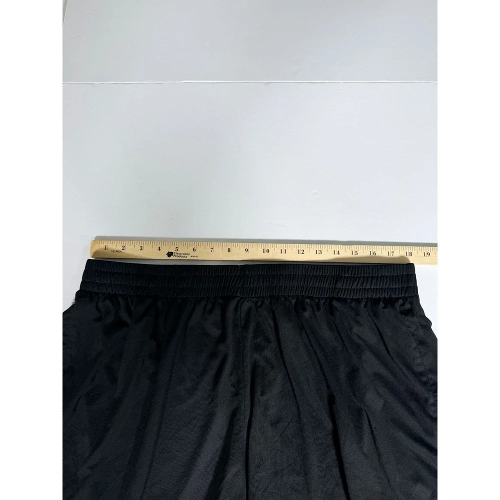 Mens 2XL Athletic Shorts Black Stretch Elastic Waist Training Running Athleisure